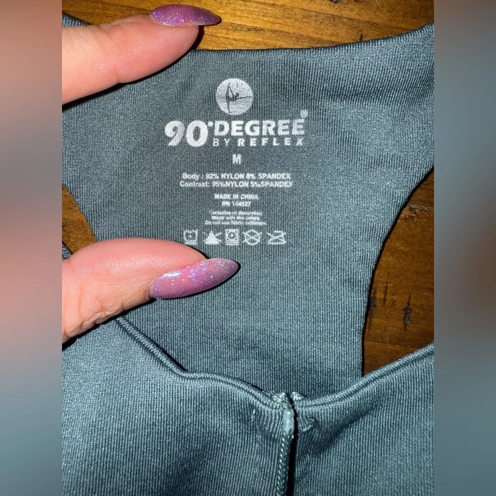90‎ Degree By Reflex Teal Sports Bra